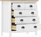vidaXL - Dressoir - Hill - 79x40x80 - cm - massief - grenenhout - wit