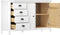 vidaXL - Dressoir - Hill - 79x40x80 - cm - massief - grenenhout - wit