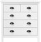 vidaXL - Dressoir - Hill - 79x40x80 - cm - massief - grenenhout - wit