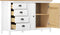 vidaXL - Dressoir - Hill - 79x40x80 - cm - massief - grenenhout - wit