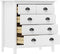 vidaXL - Dressoir - Hill - 79x40x80 - cm - massief - grenenhout - wit