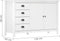vidaXL - Dressoir - Hill - 79x40x80 - cm - massief - grenenhout - wit