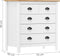 vidaXL - Dressoir - Hill - 79x40x80 - cm - massief - grenenhout - wit