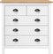 vidaXL - Dressoir - Hill - 79x40x80 - cm - massief - grenenhout - wit
