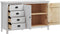 vidaXL - Dressoir - Hill - 79x40x80 - cm - massief - grenenhout - wit