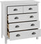 vidaXL - Dressoir - Hill - 79x40x80 - cm - massief - grenenhout - wit