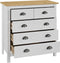 vidaXL - Dressoir - Hill - 79x40x80 - cm - massief - grenenhout - wit