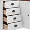 vidaXL - Dressoir - Hill - 79x40x80 - cm - massief - grenenhout - wit