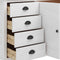vidaXL - Dressoir - Hill - 79x40x80 - cm - massief - grenenhout - wit