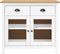 vidaXL - Dressoir - Hill - Range - 90x40x80 - cm - massief - grenenhout - wit