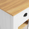 vidaXL - Dressoir - Hill - Range - 90x40x80 - cm - massief - grenenhout - wit