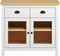 vidaXL - Dressoir - Hill - Range - 90x40x80 - cm - massief - grenenhout - wit