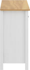 vidaXL - Dressoir - Hill - Range - 90x40x80 - cm - massief - grenenhout - wit