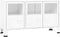 vidaXL - Dressoir - industrieel - 105x35x62 - cm - metaal - en - glas - wit