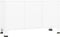 vidaXL - Dressoir - industrieel - 105x35x62 - cm - metaal - en - glas - wit