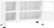 vidaXL - Dressoir - industrieel - 105x35x62 - cm - metaal - en - glas - wit