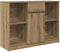 vidaXL - Dressoir - lade - 101x35x76 - cm - spaanplaat - artisanaal - eikenkleurig