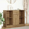 vidaXL - Dressoir - lade - 101x35x76 - cm - spaanplaat - artisanaal - eikenkleurig