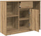 vidaXL - Dressoir - lade - 101x35x76 - cm - spaanplaat - artisanaal - eikenkleurig