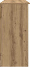 vidaXL - Dressoir - lade - 101x35x76 - cm - spaanplaat - artisanaal - eikenkleurig