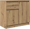 vidaXL - Dressoir - lade - 71x35x65 - cm - spaanplaat - artisanaal - eikenkleurig