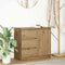 vidaXL - Dressoir - lade - 71x35x65 - cm - spaanplaat - artisanaal - eikenkleurig
