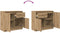 vidaXL - Dressoir - lade - 71x35x65 - cm - spaanplaat - artisanaal - eikenkleurig