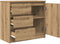 vidaXL - Dressoir - lade - 71x35x65 - cm - spaanplaat - artisanaal - eikenkleurig