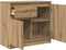 vidaXL - Dressoir - lade - 71x35x65 - cm - spaanplaat - artisanaal - eikenkleurig