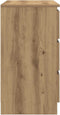 vidaXL - Dressoir - lade - 71x35x65 - cm - spaanplaat - artisanaal - eikenkleurig