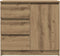 vidaXL - Dressoir - lade - 71x35x65 - cm - spaanplaat - artisanaal - eikenkleurig