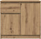 vidaXL - Dressoir - lade - 71x35x65 - cm - spaanplaat - artisanaal - eikenkleurig