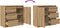 vidaXL - Dressoir - lade - 71x35x65 - cm - spaanplaat - artisanaal - eikenkleurig
