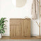 vidaXL - Dressoir - lade - 71x35x65 - cm - spaanplaat - artisanaal - eikenkleurig