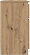 vidaXL - Dressoir - lade - 71x35x65 - cm - spaanplaat - artisanaal - eikenkleurig