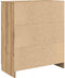 vidaXL - Dressoir - lade - 71x35x84 - cm - spaanplaat - artisanaal - eikenkleurig