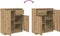 vidaXL - Dressoir - lade - 71x35x84 - cm - spaanplaat - artisanaal - eikenkleurig