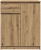 vidaXL - Dressoir - lade - 71x35x84 - cm - spaanplaat - artisanaal - eikenkleurig