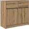 vidaXL - Dressoir - lade - 80x34x76 - cm - spaanplaat - artisanaal - eikenkleurig
