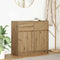 vidaXL - Dressoir - lade - 80x34x76 - cm - spaanplaat - artisanaal - eikenkleurig