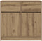 vidaXL - Dressoir - lade - 80x34x76 - cm - spaanplaat - artisanaal - eikenkleurig