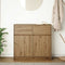 vidaXL - Dressoir - lade - 80x34x76 - cm - spaanplaat - artisanaal - eikenkleurig