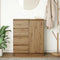 vidaXL - Dressoir - lades - 71x35x84 - cm - spaanplaat - artisanaal - eikenkleurig