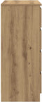 vidaXL - Dressoir - lades - 71x35x84 - cm - spaanplaat - artisanaal - eikenkleurig