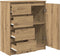 vidaXL - Dressoir - lades - 71x35x84 - cm - spaanplaat - artisanaal - eikenkleurig