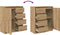 vidaXL - Dressoir - lades - 71x35x84 - cm - spaanplaat - artisanaal - eikenkleurig