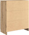 vidaXL - Dressoir - lades - 71x35x84 - cm - spaanplaat - artisanaal - eikenkleurig