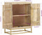 vidaXL - Dressoir - met - 2 - deuren - 55x30x70 - cm - massief - mangohout