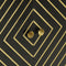 vidaXL - Dressoir - met - 2 - deuren - 55x30x75 - cm - mangohout - zwart - en - goud