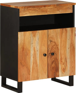 vidaXL - Dressoir - met - 2 - deuren - 60x33x75 - cm - massief - acaciahout